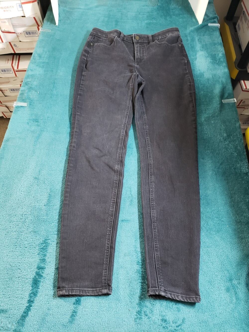 Talbots Jeans Size 6 Womens Black Stretch Pants Dark Ladies Mid Rise Jegging